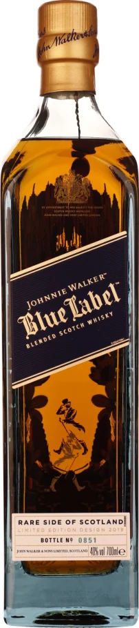 JOHNNIE WALKER BLUE LABEL RARE SIDE OF SCOTLAND 70CL