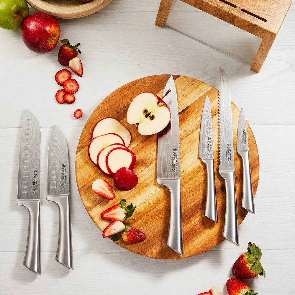THE CUSTOM CHEF™ Damashiro® Mizu Knivblok - 7 dele