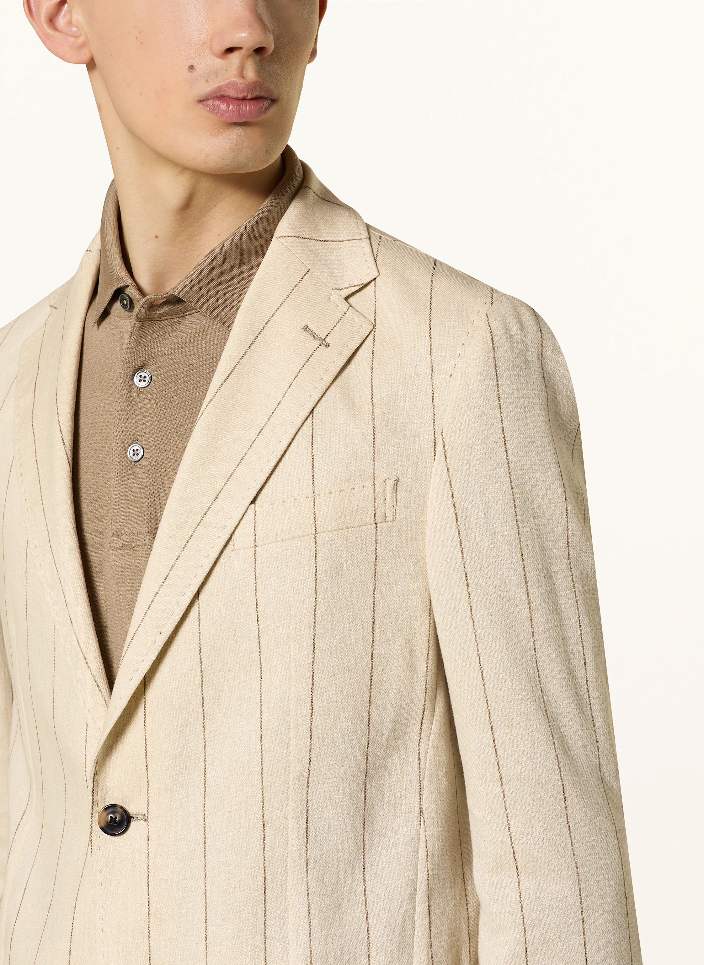 windsor. Anzugsakko GIRO Extra Slim Fit mit Leinen