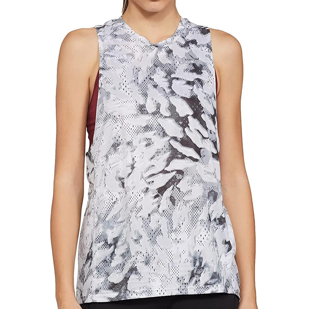 Adidas Débardeur Gris/Blanc Femme Adidas Fast