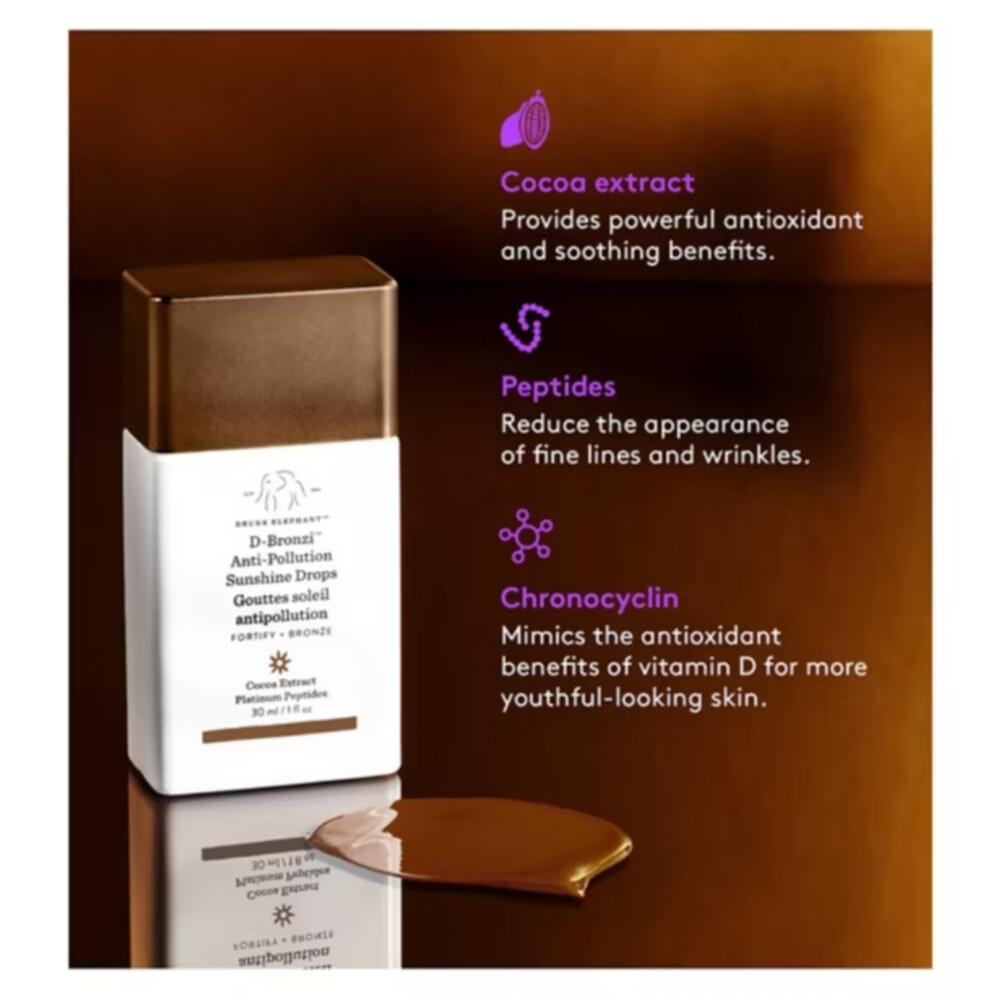 Drunk Elephant D-Bronzi Anti-Pollution Sunshine Drops Gezichtsserum30 ml