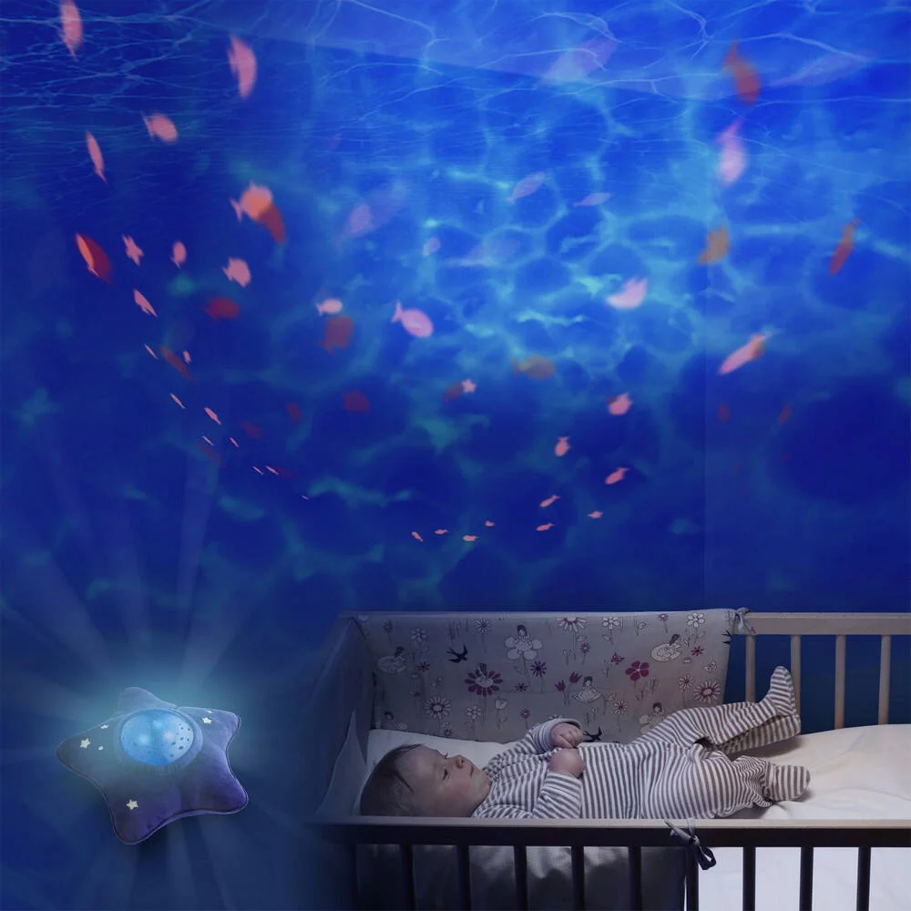 KID'SLEEP AQUA DREAM OCEAN - PROJECTEUR VEILLEUSE MUSICALE ET LUMINEUSE ETOILE