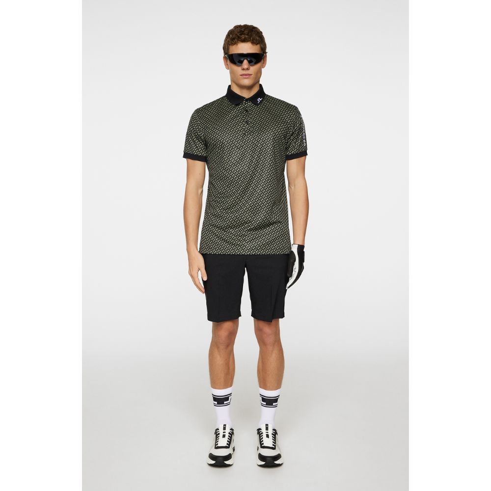 Tour Tech Print Pique Herre Tour Geo Olive