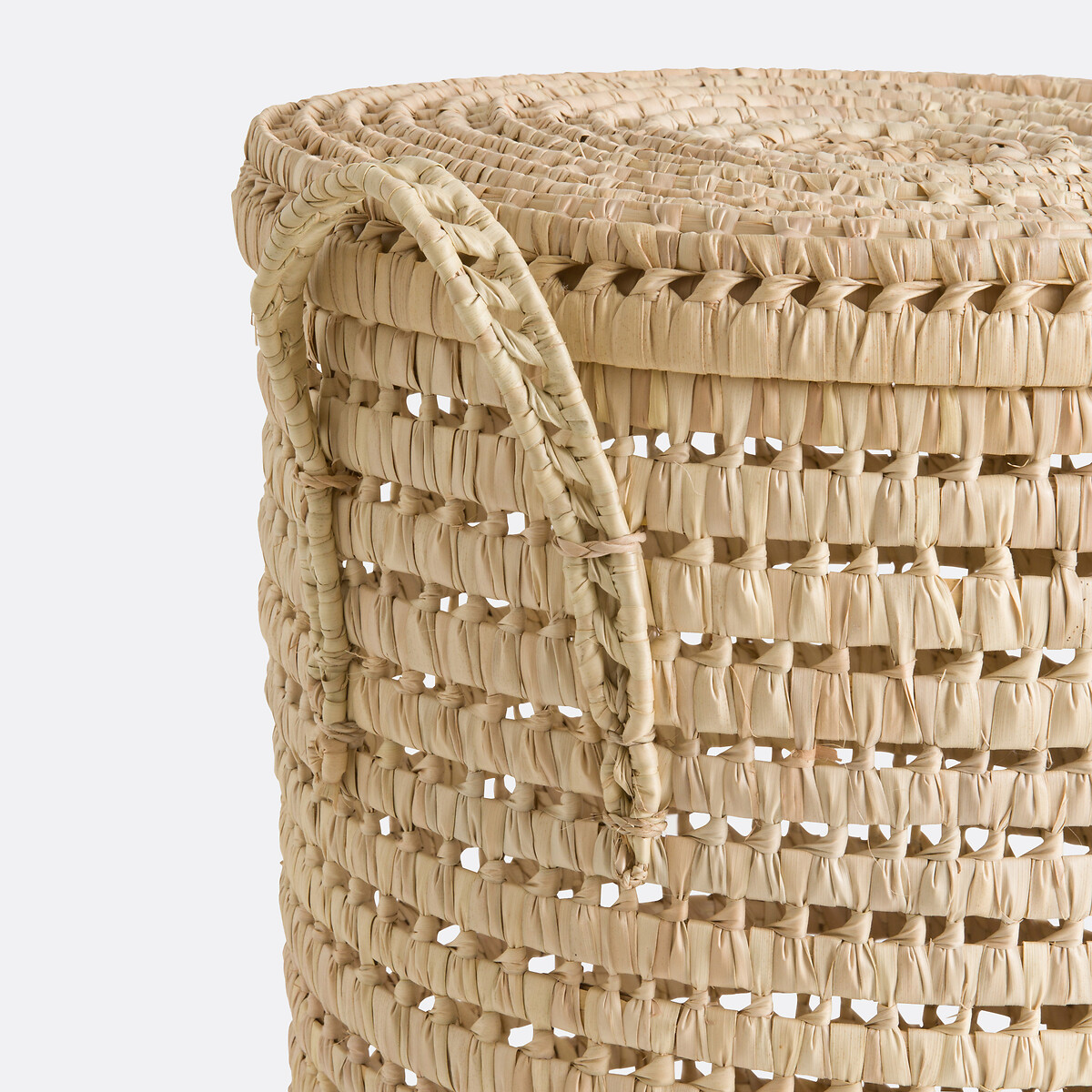 LA REDOUTE INTERIEURS<br>Cesto em forma de concha feito de folhas de palmeira, Ghada