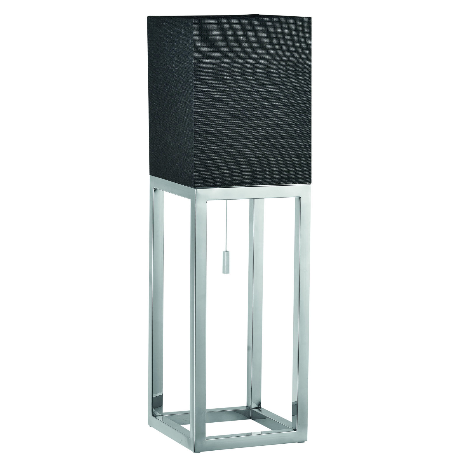 Tischleuchte ALFA - schwarz-chrom - 65 cm