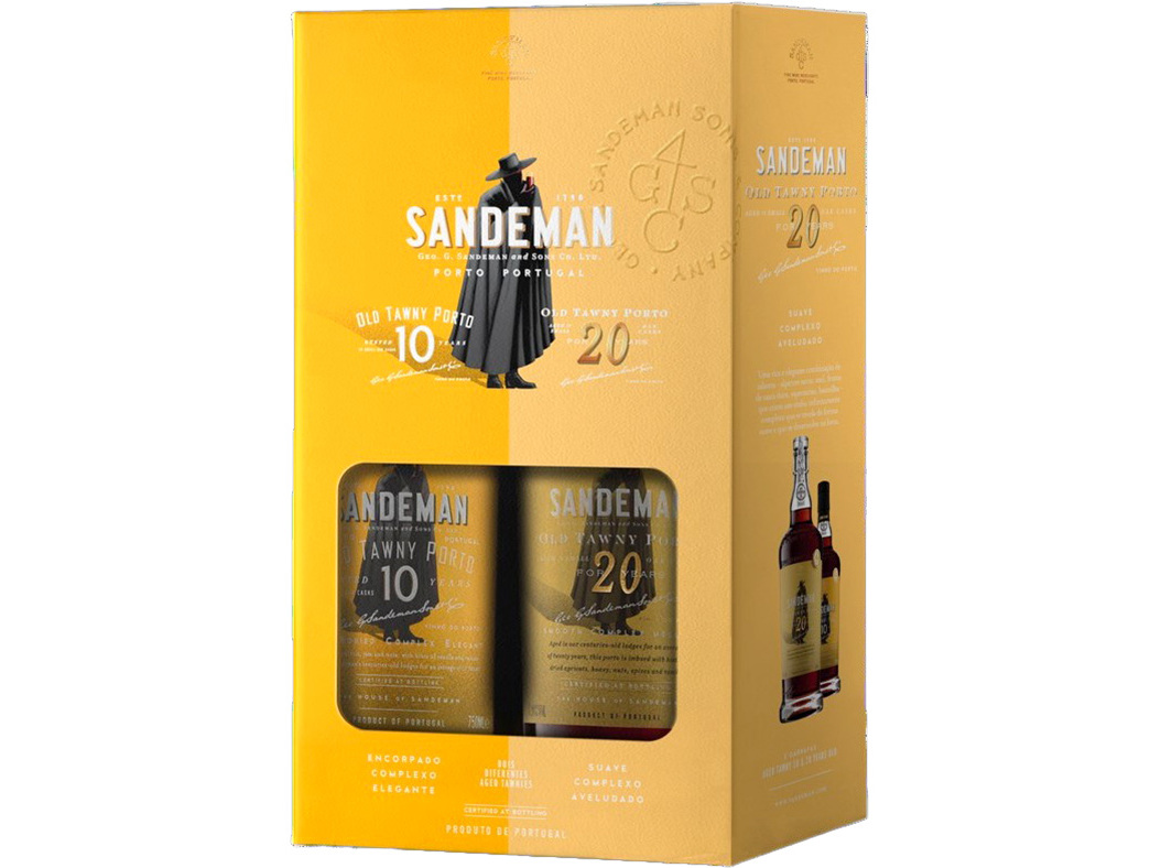 CONJUNTO SANDEMAN 10 20 ANOS 2X0.75L