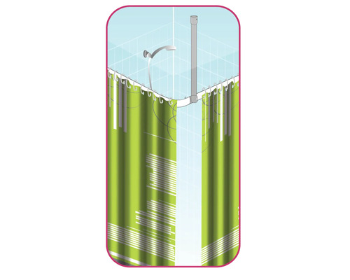Plafondsteun MSV Ø 25 mm wit glanzend