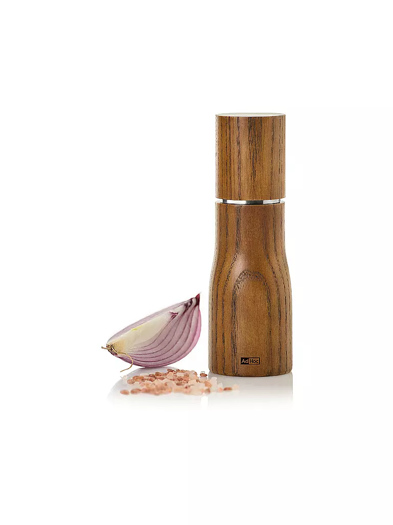 AD HOC Salz- / Pfeffermühle LEVO 15cm Esche / Nussbraun braun