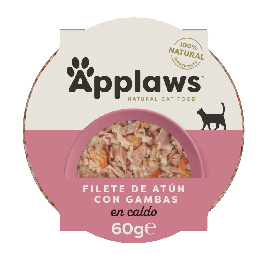 60 g Applaws Atún y Gambas tarrina para gatos