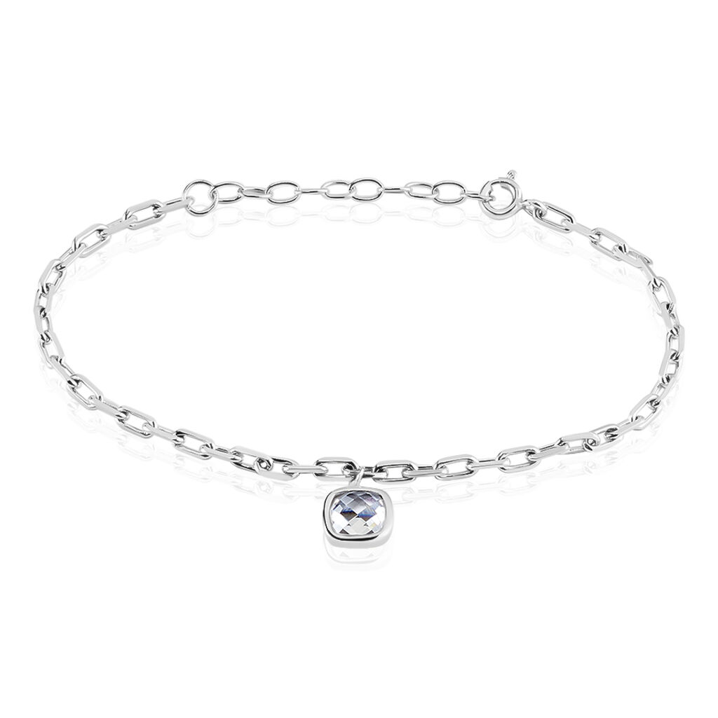 Bracelet Basch Argent Blanc Oxyde De Zirconium