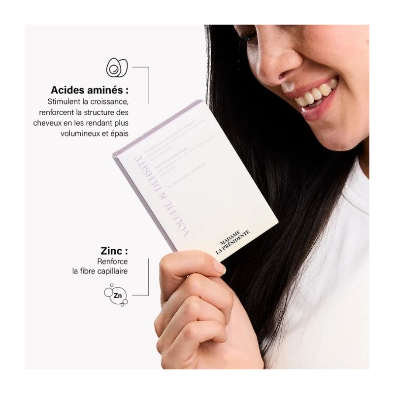 Complément alimentaire cheveux Volume & Densité Madame la Présidente