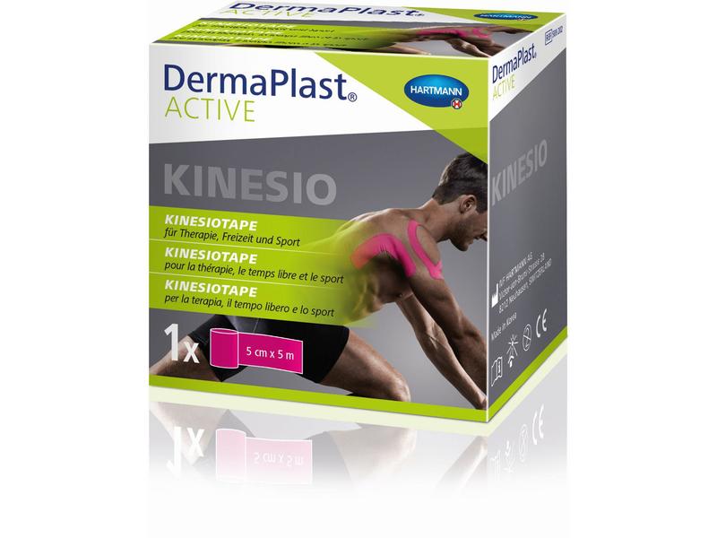 DermaPlast Active Kinesiotape pink 5 cm x 5 m Pinkes Kinesiotape