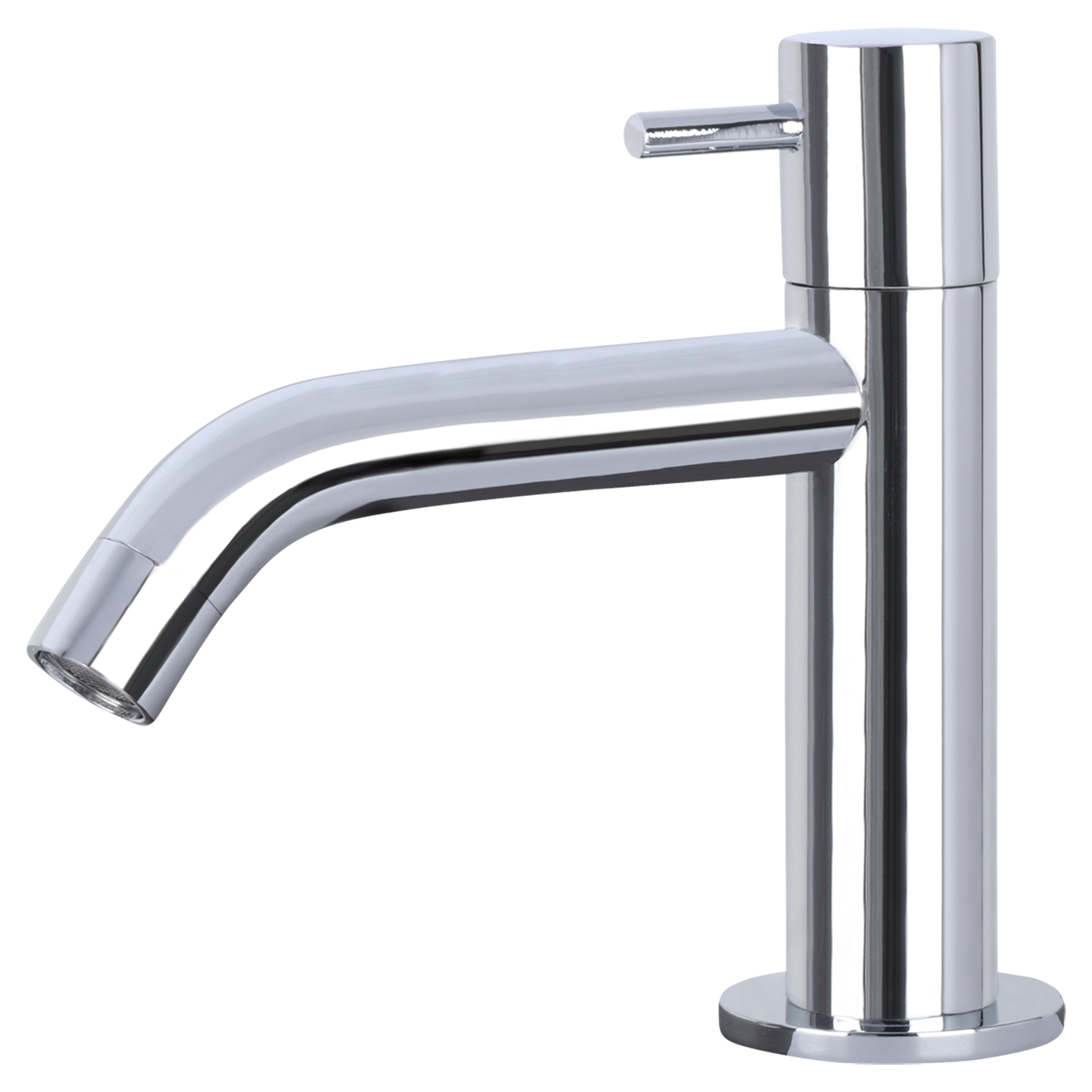 Differnz Cleo fonteinset donkergrijs beton met gebogen kraan chroom