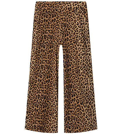 Name It Bukser - NkfNuni - Sort m. Leopardprint