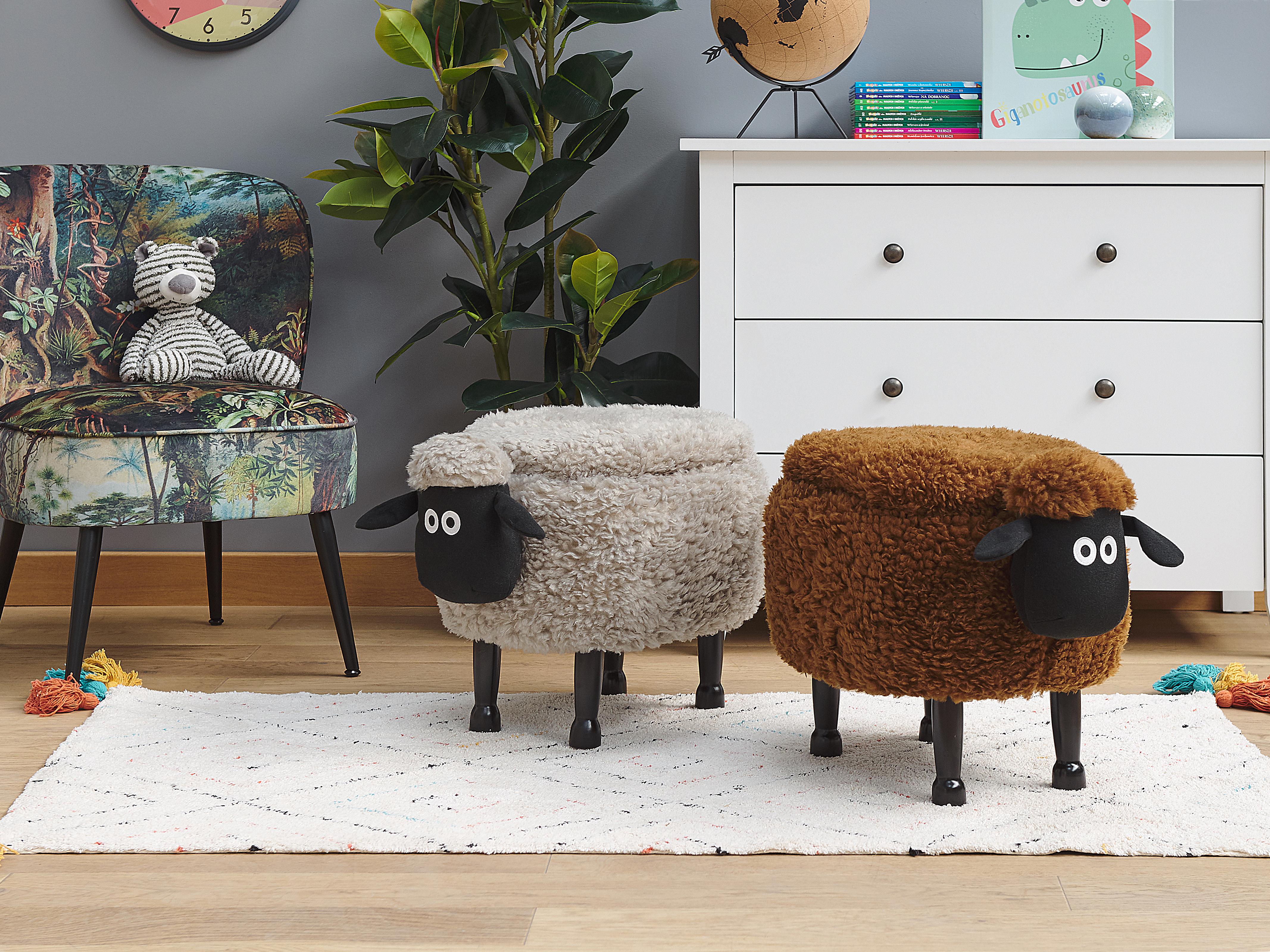 Dierenpoef met opbergruimte SHEEP Stof Bruin Schaap