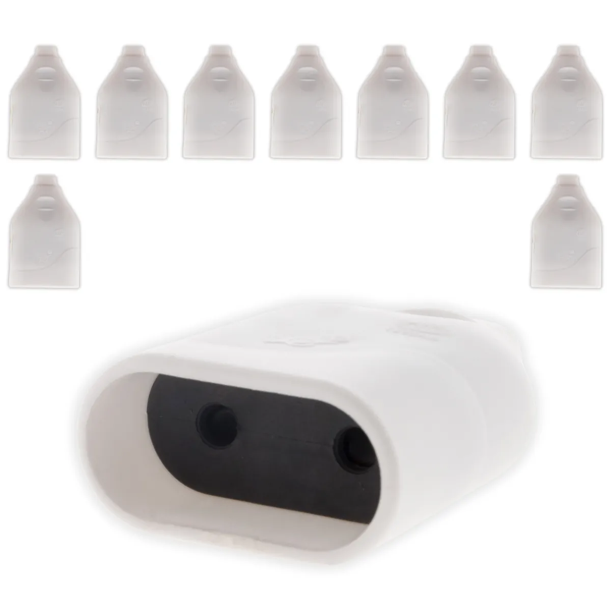 Zenitech Lot de fiches femelles - Blanc