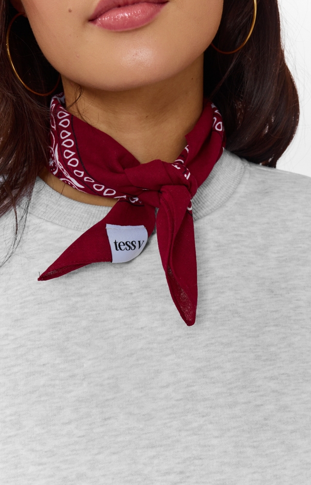 Bandana bordeauxrood