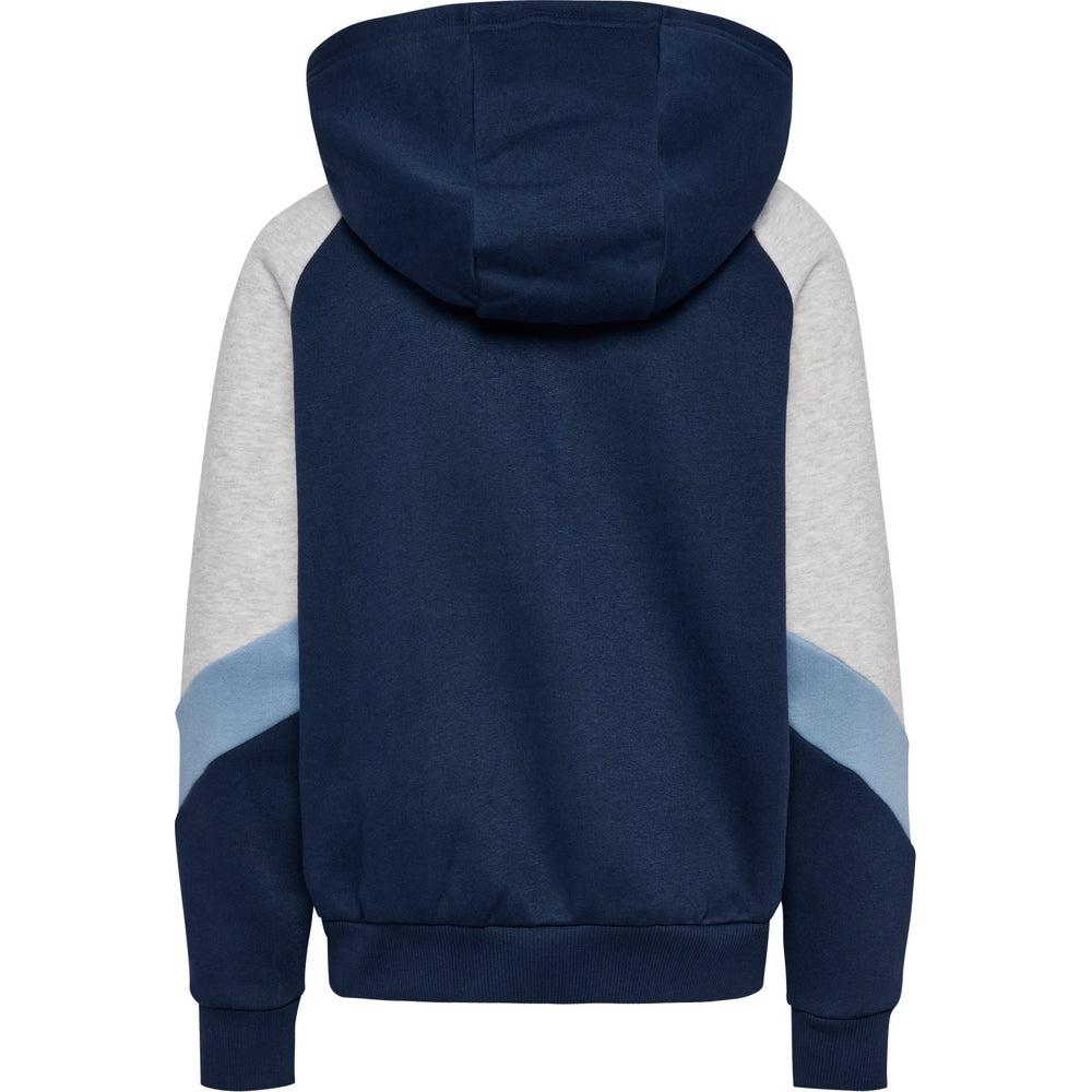 Køb Hummel Dress Blues/Faded Denim Jr Loose Blocked Zip Hættetrøje