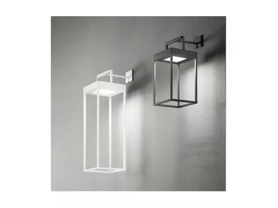 Lampe de table solaire et rechargeable CAGE de Perenz Blanc Mat H50cm