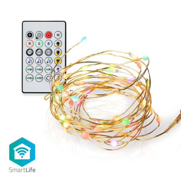 Nedis SmartLife LED-Stripe | Wi-Fi | Multifarge | SMD | 5.00 m | IP20 | 2700 - 6500 K | 400 lm | Android™ / IOS