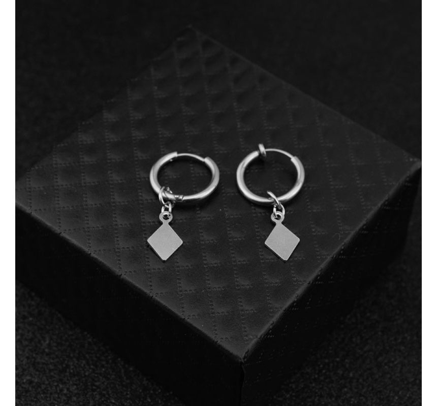 Juanitro - Argyle Hoop Drop Oorbel / Clip Oorbel