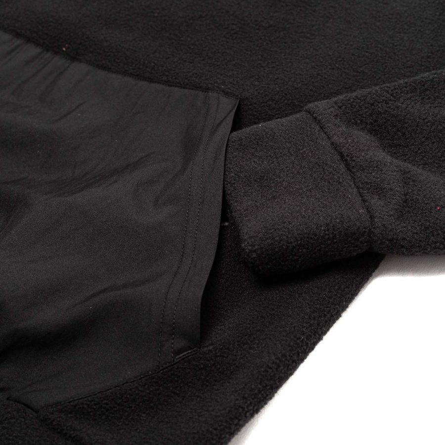 adidas Maillot Essentials Fleece Fermeture Éclair 1/4 - Noir/Argent