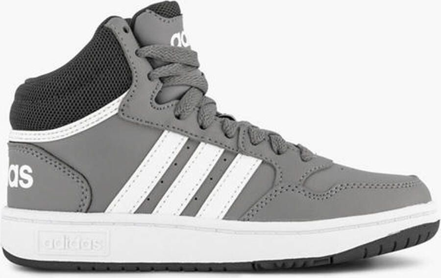 Adidas Sportswear Hoops Mid 3.0 sneakers grijs wit Jongens Imitatieleer 39 1 3