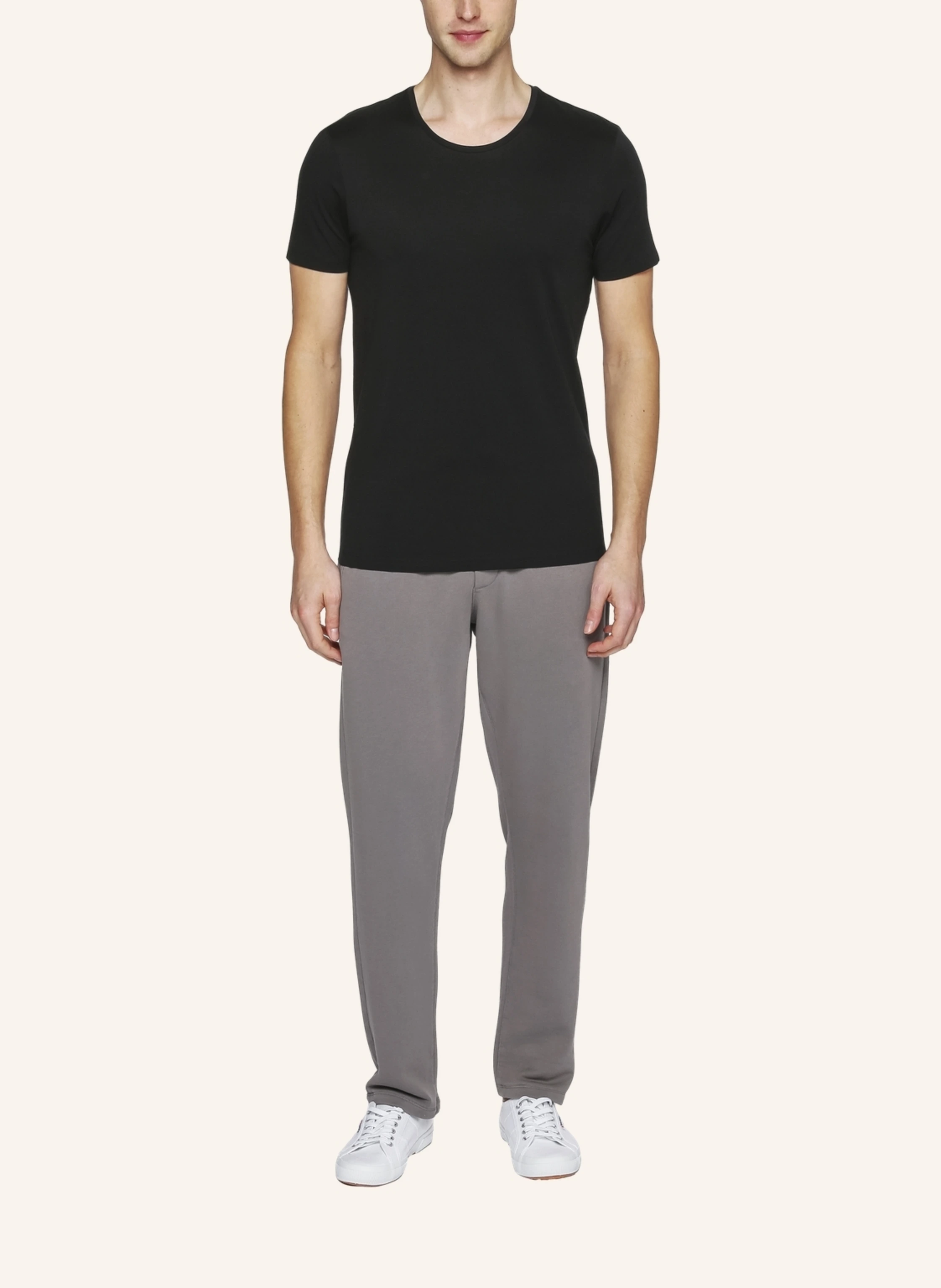 TRUSTED HANDWORK Round Neck 1/2-Sleeve T-Shirt