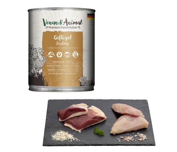 Venandi Animal Nassfutter für Katzen Adult,