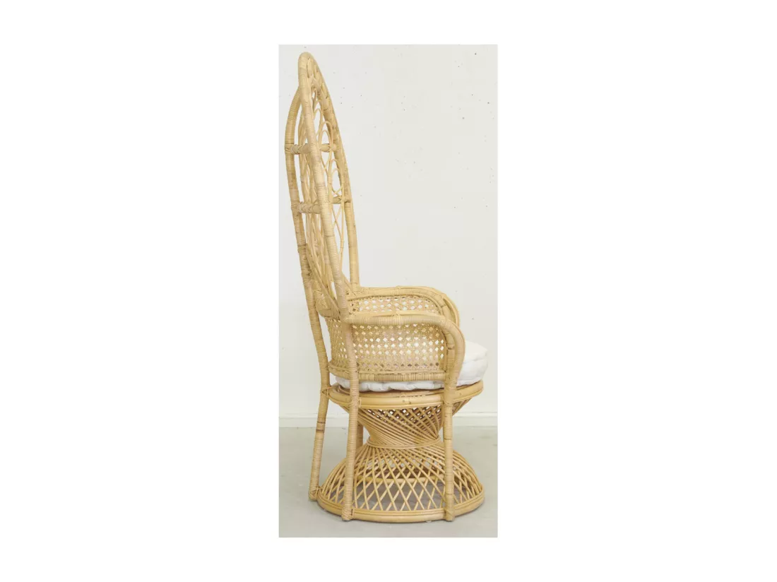 Fauteuil Emmanuelle en rotin 2
