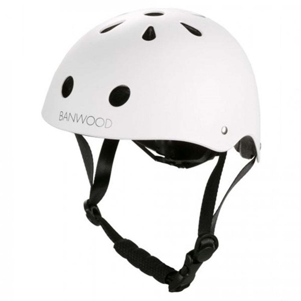 Classic Helmet Matte White - Banwood → Luksusbaby.dk