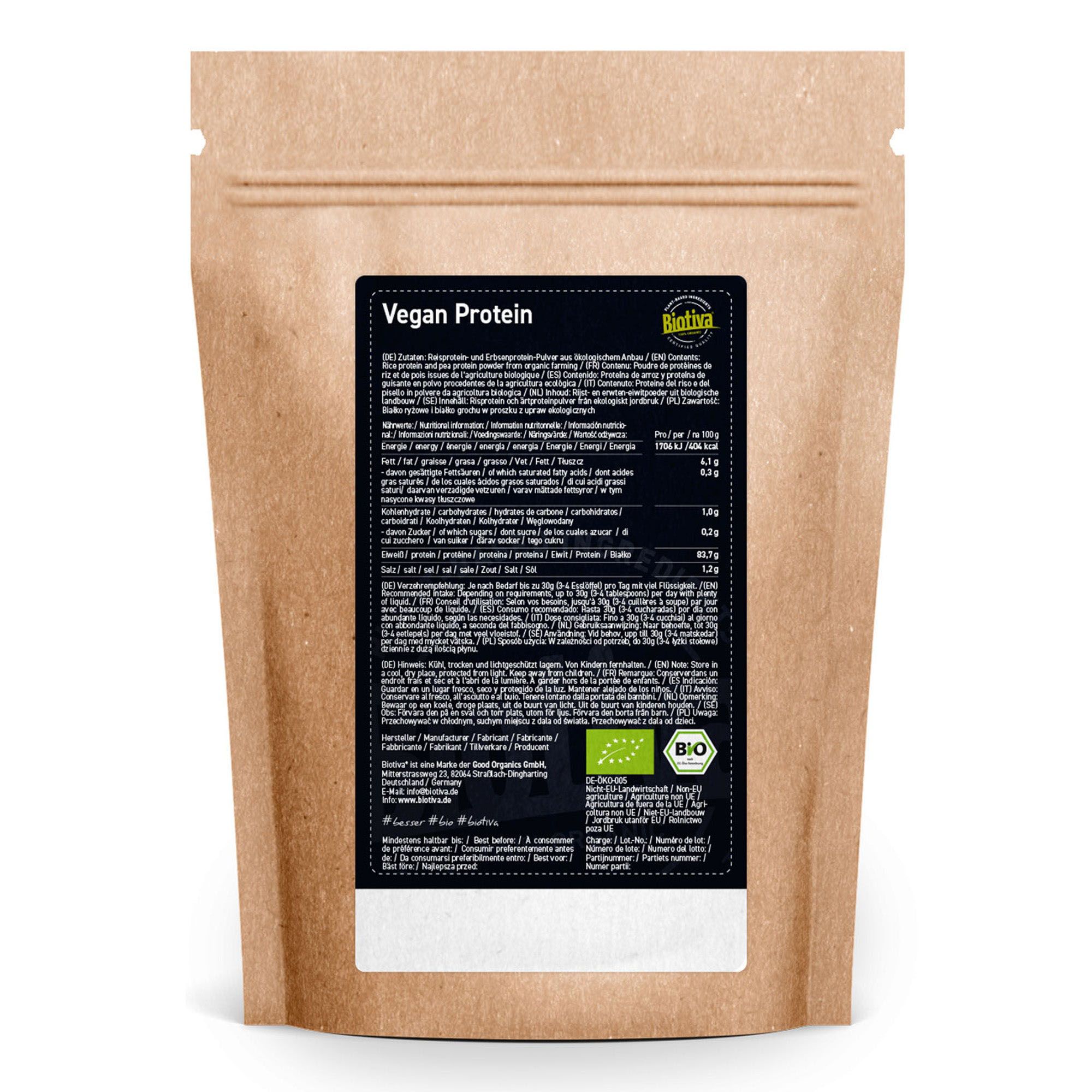 Biotiva Vegan Protein Pulver Bio
