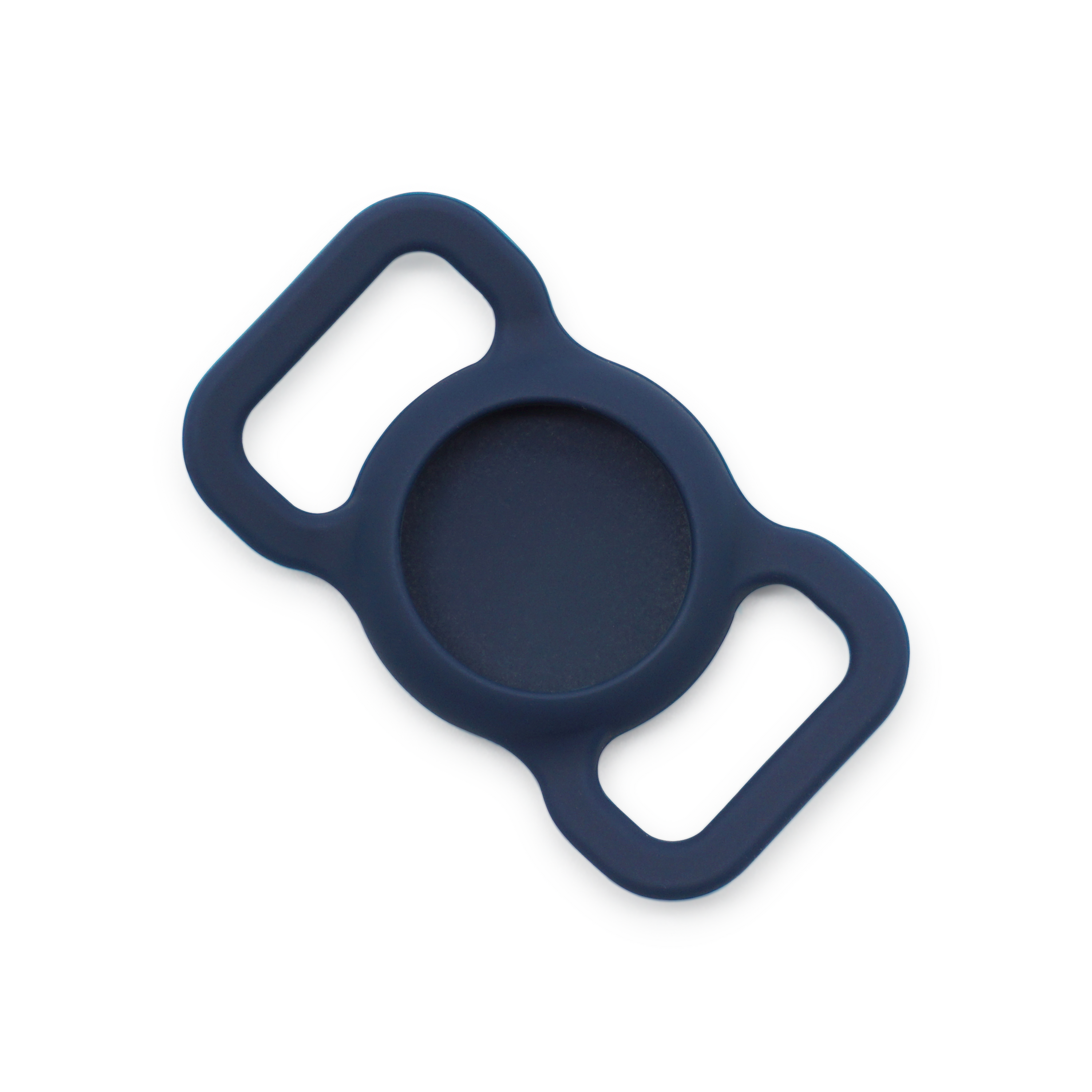 Apple AirTag Silikon Case Hülle Halsband Halterung für Haustiere (Hund / Katze) - Dunkelblau