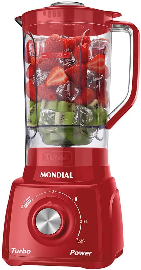 Liquidificador Mondial Turbo Power L-99-FR LIQUIDIFICADOR-220V-VERMELHO