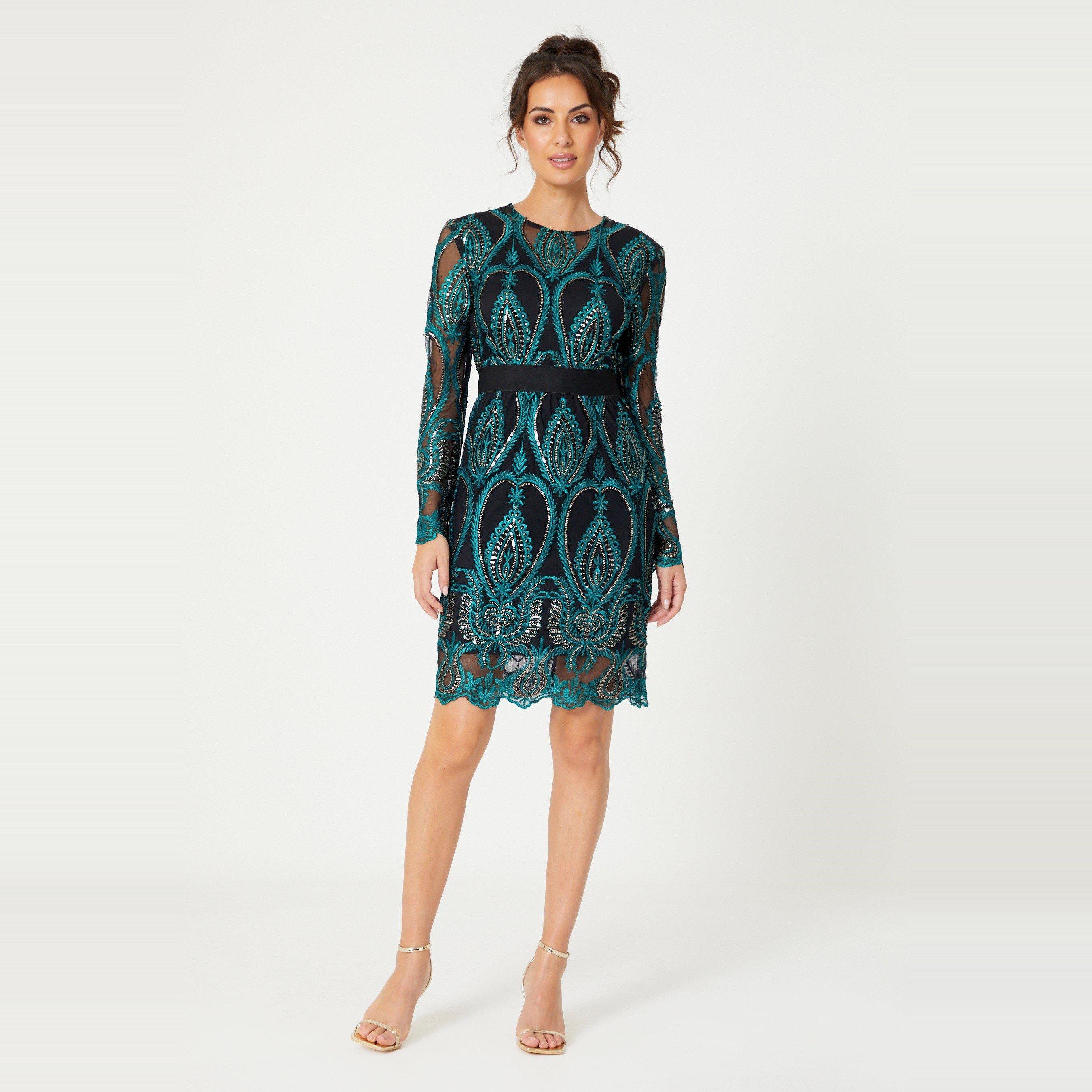 Be You Ladies Embroidered Lace Dress