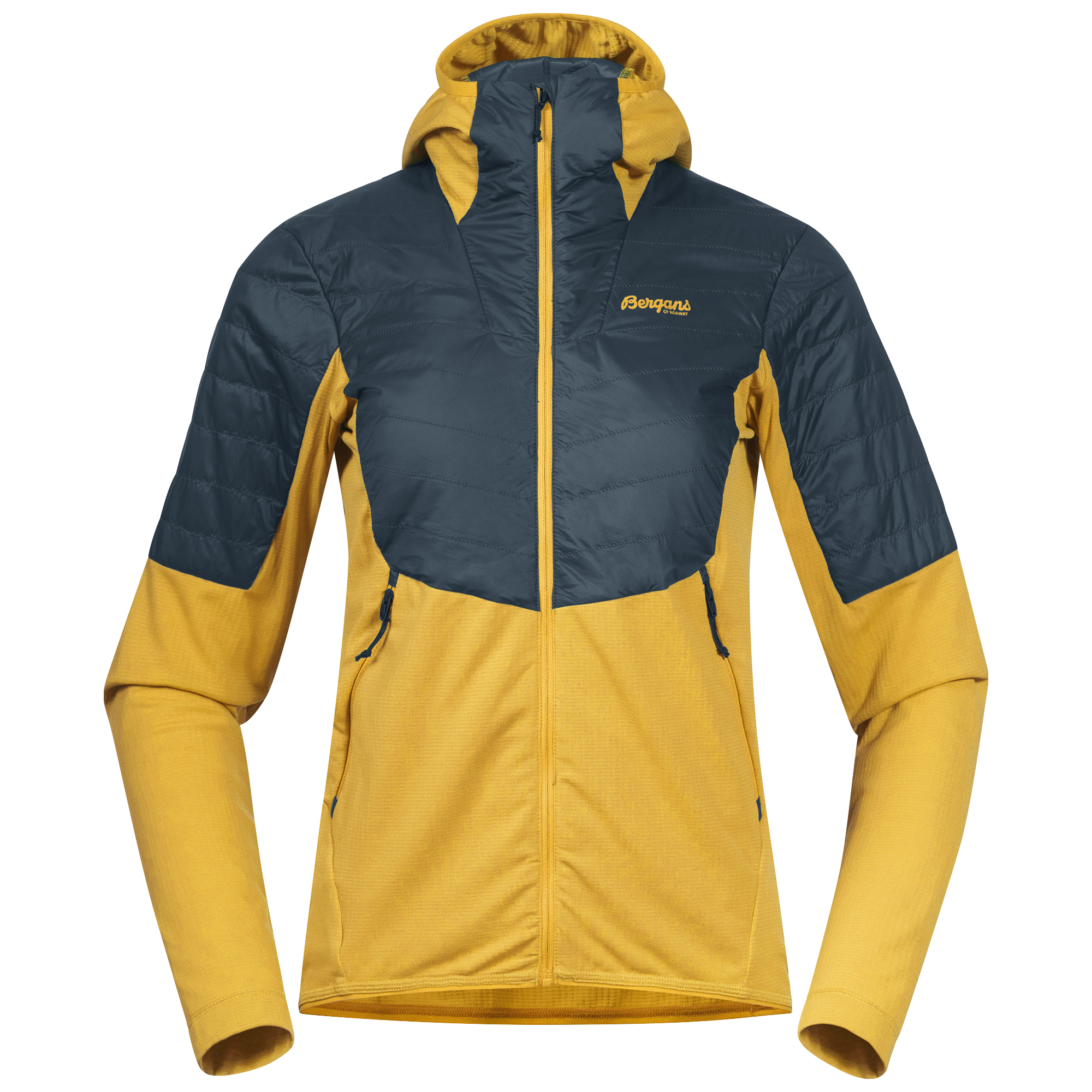Senja Midlayer Hood Jacket Dame Light Golden Yellow