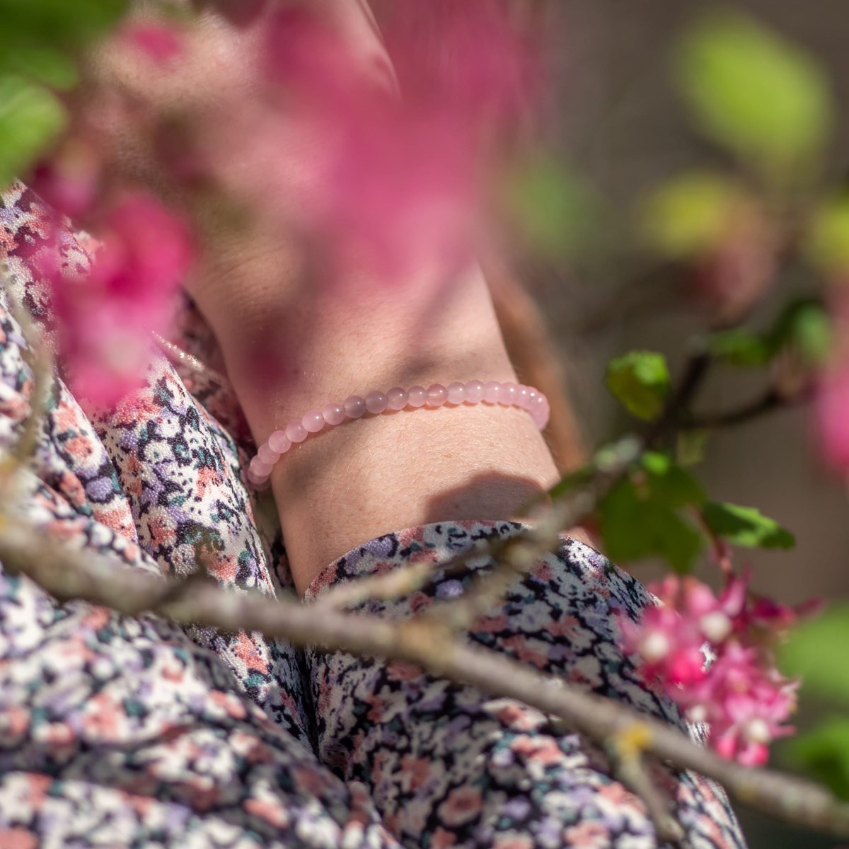 Bracelet Serena en pierres Quartz Rose