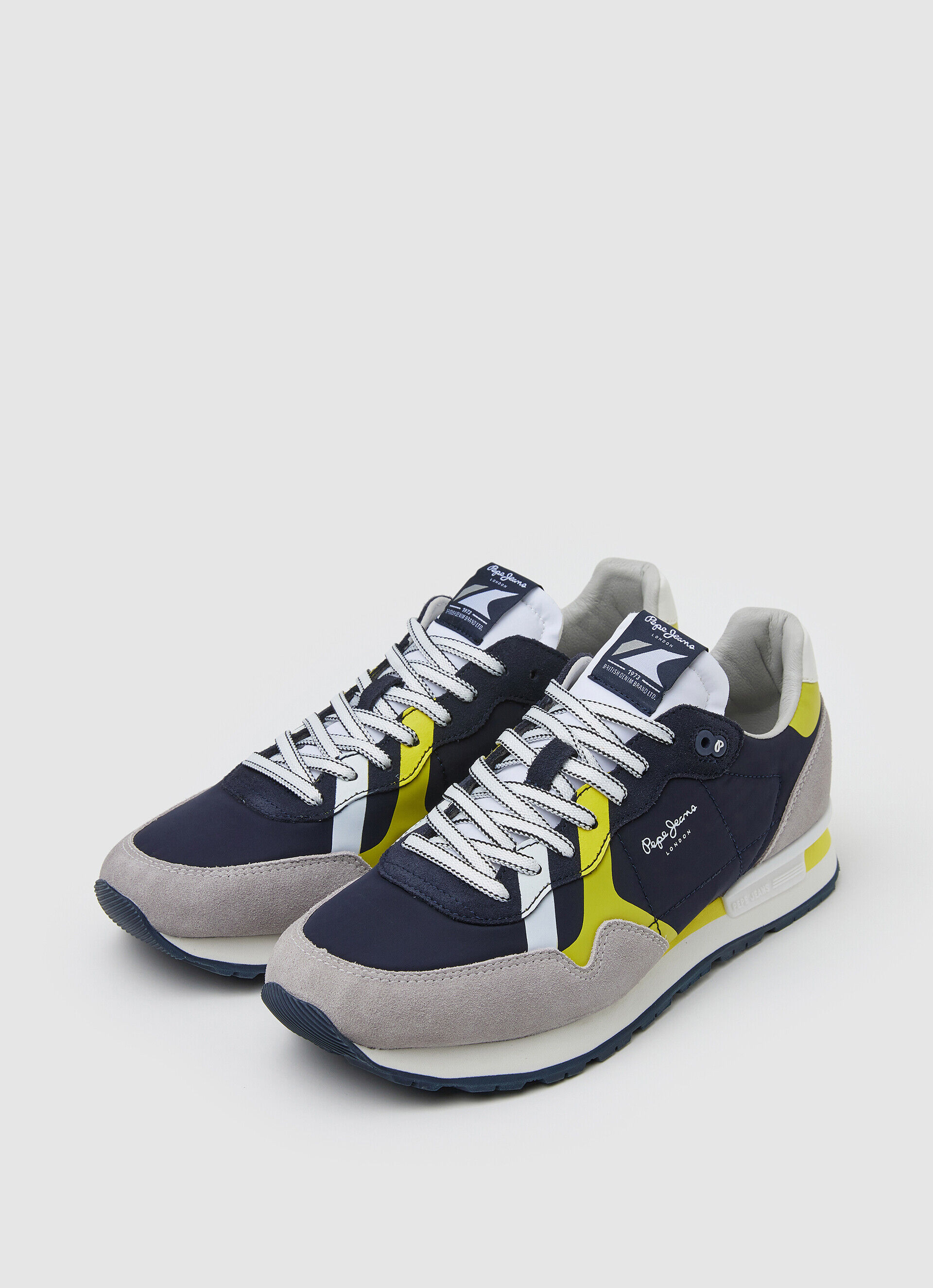Sapatos combinados BRIT - azul marinho