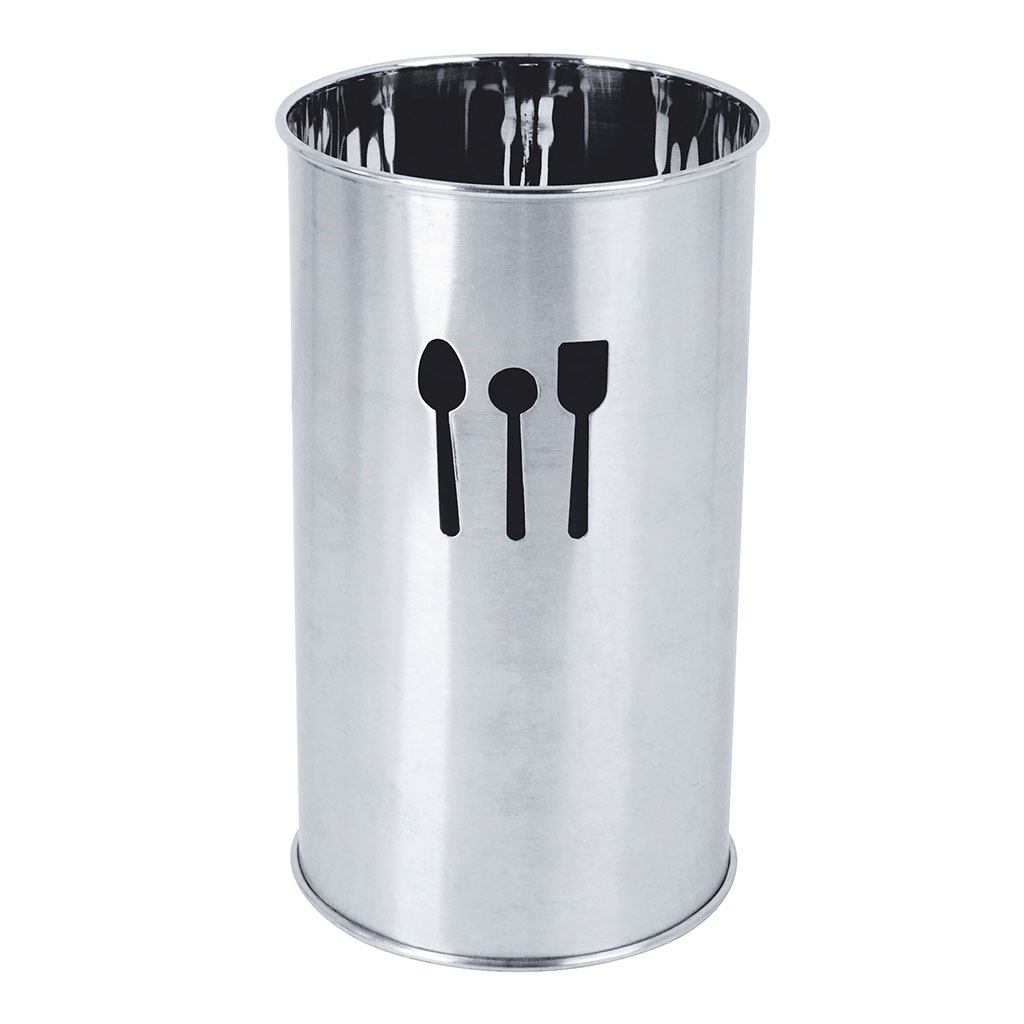 Pot à ustensiles inox D 10x13cm