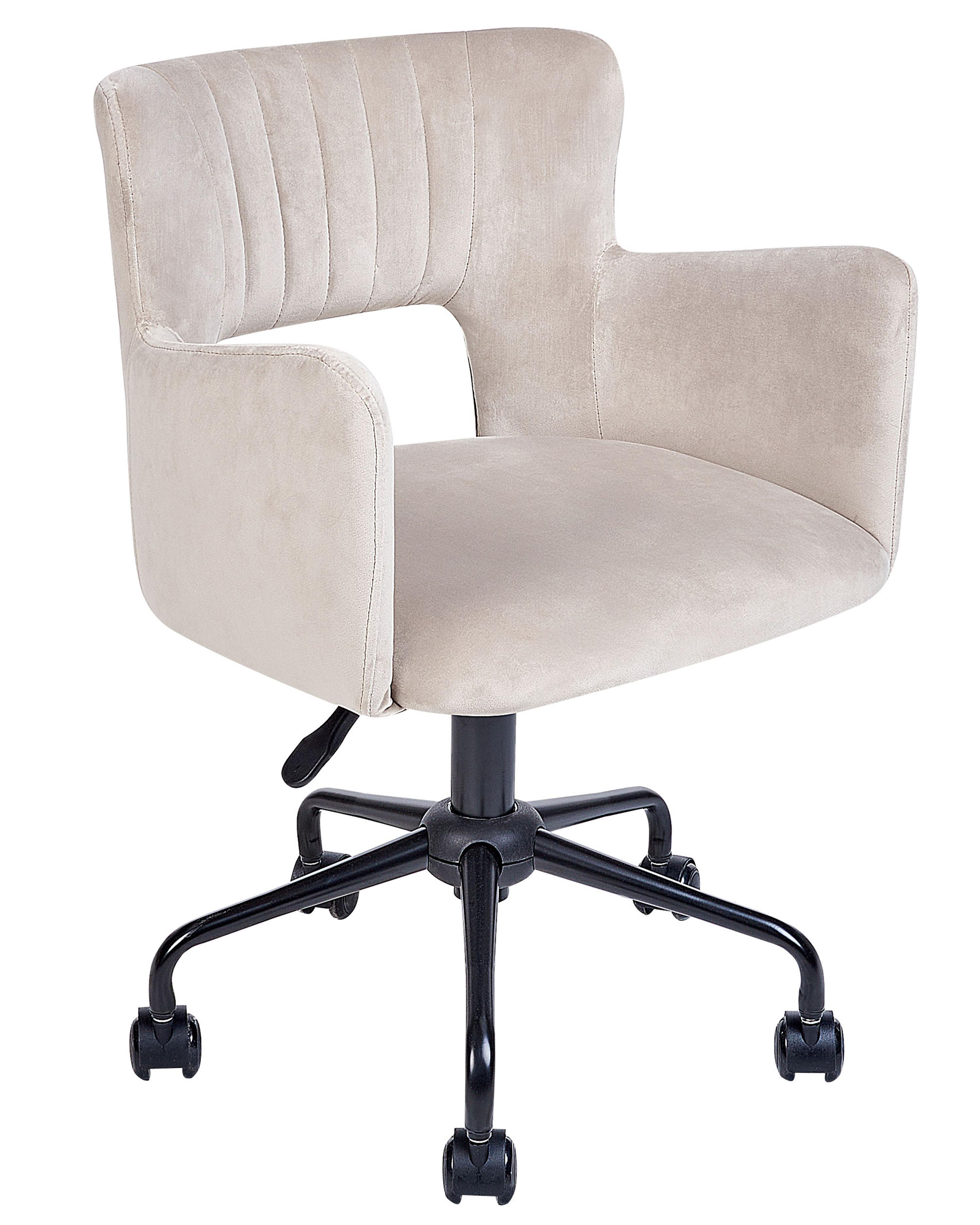 Bureaustoel SANILAC II Fluweel Taupe