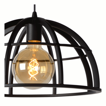 Lucide hanglamp Dikra zwart Ø40 cm