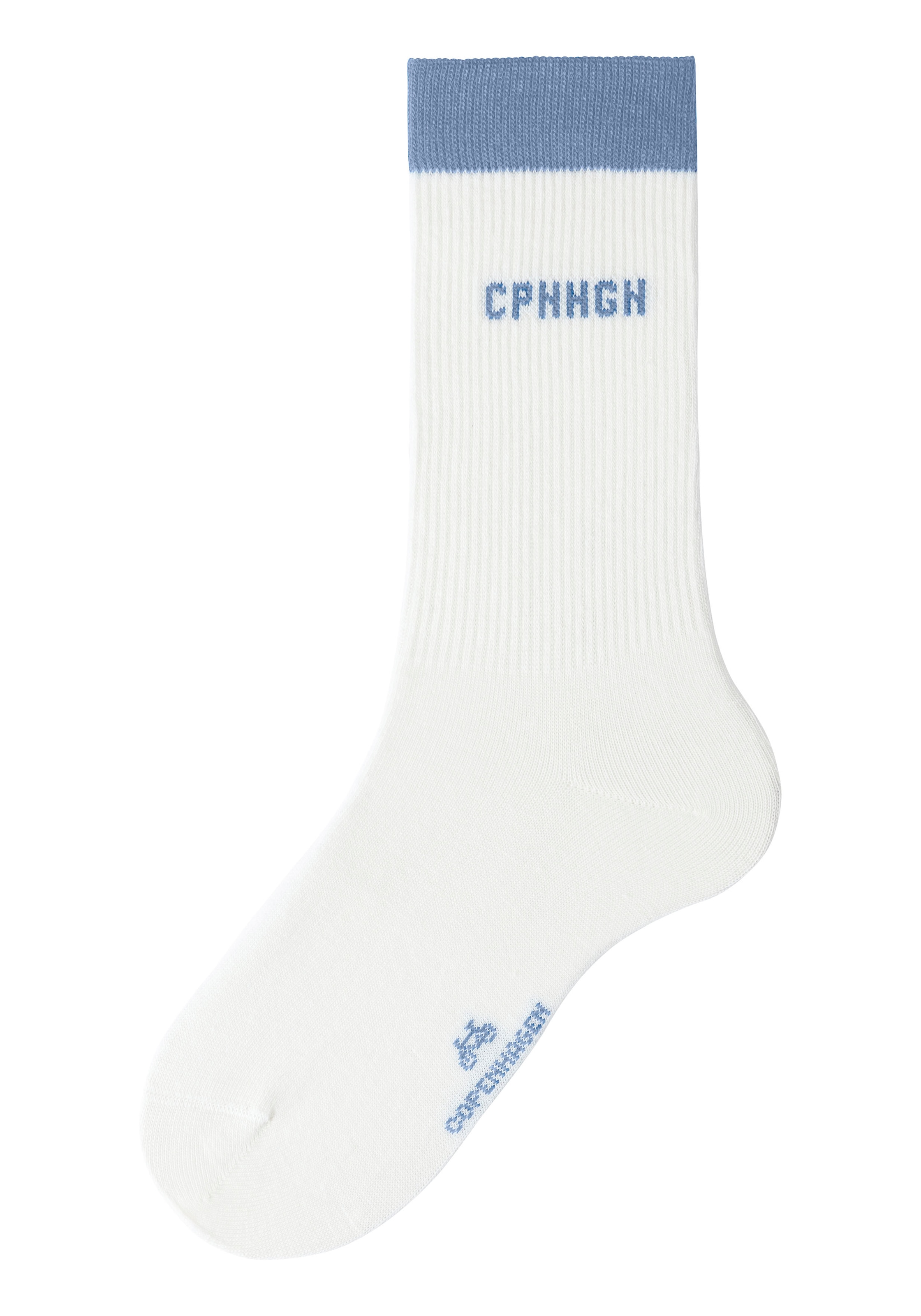 Copenhagen Studios Tennissocken Packung, 2 Paar tlg. mit kontrastfarbenem Bund