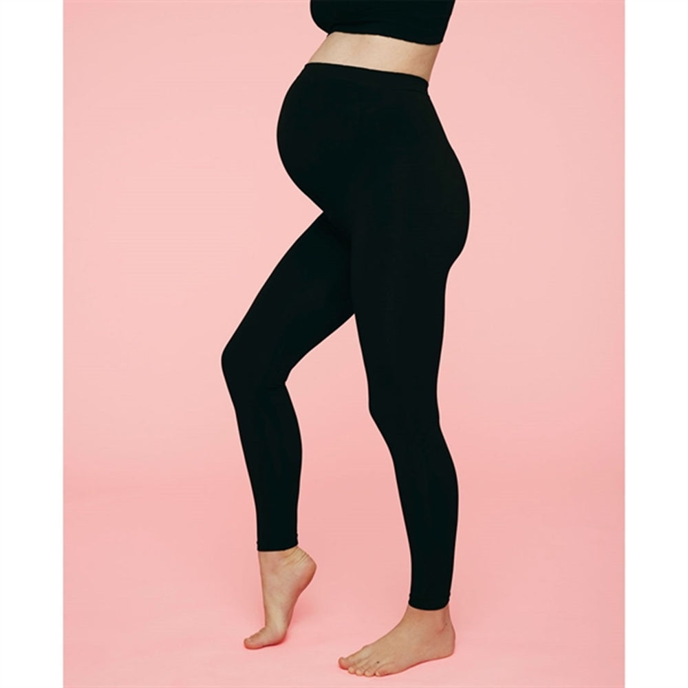 Belly Support Leggings Black - momkind