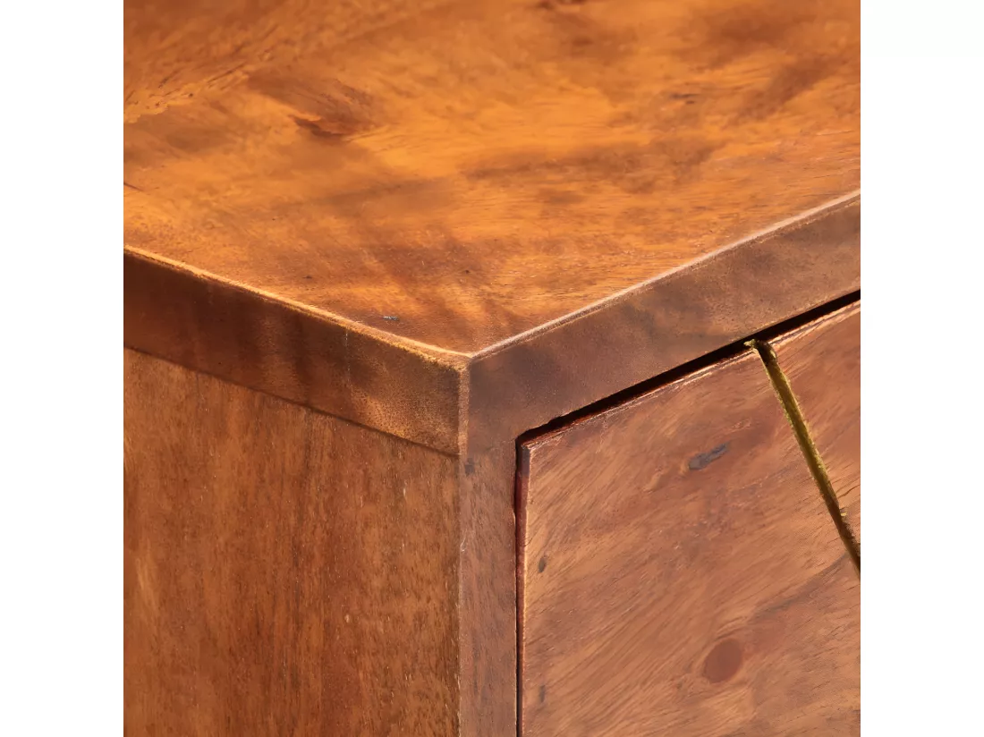 Table console 90x35x76 Bois d'acacia massif 2