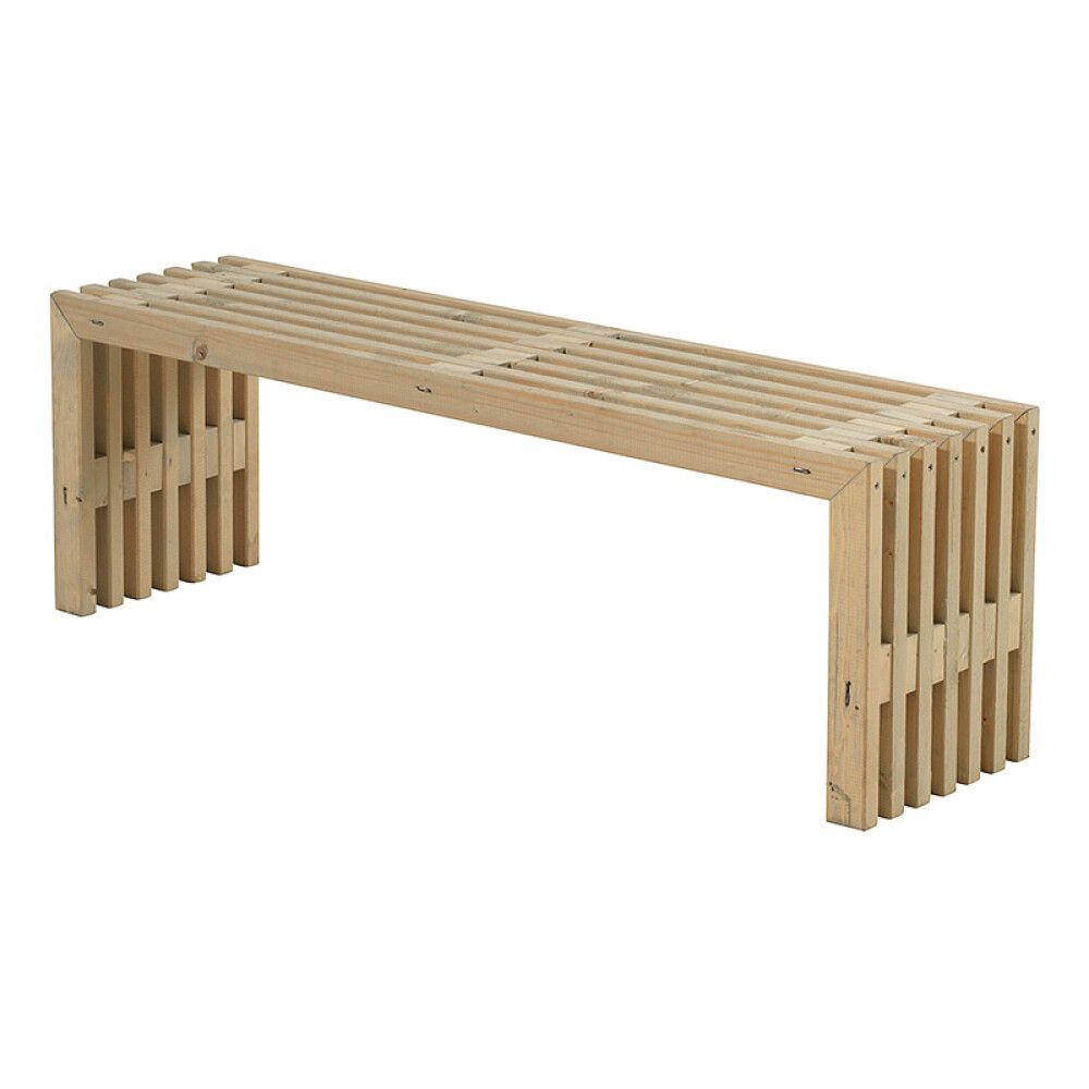 BENK PLUS RUSTIKK DESIGN DRIVVEDSFARGET 138X36X45 CM