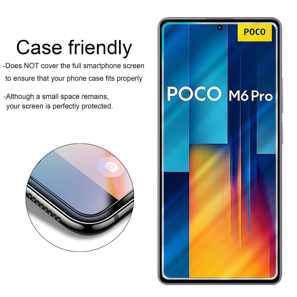 Xiaomi Poco M6 Pro 4G Skjermbeskytter Skärmskydd