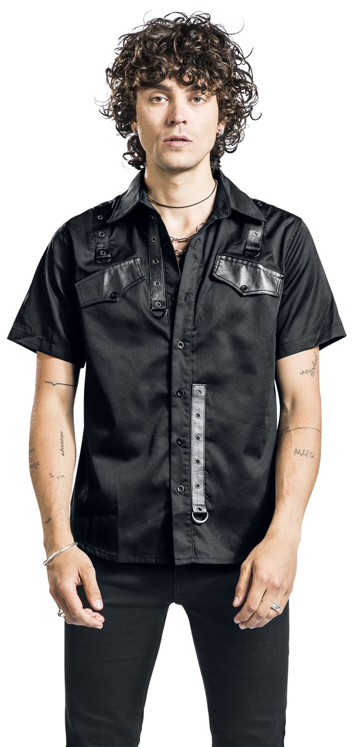 Black Shirt | Banned Chemise manches courtes