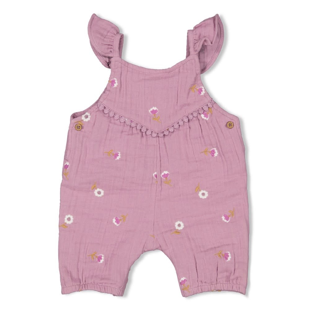 Feetje Feetje jumpsuit mousseline ao embroidery - Flower Ranch violet