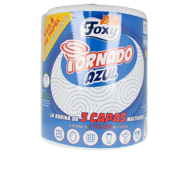 FOXY TORNADO BLUE multi-purpose roll 3 ply 1 kg