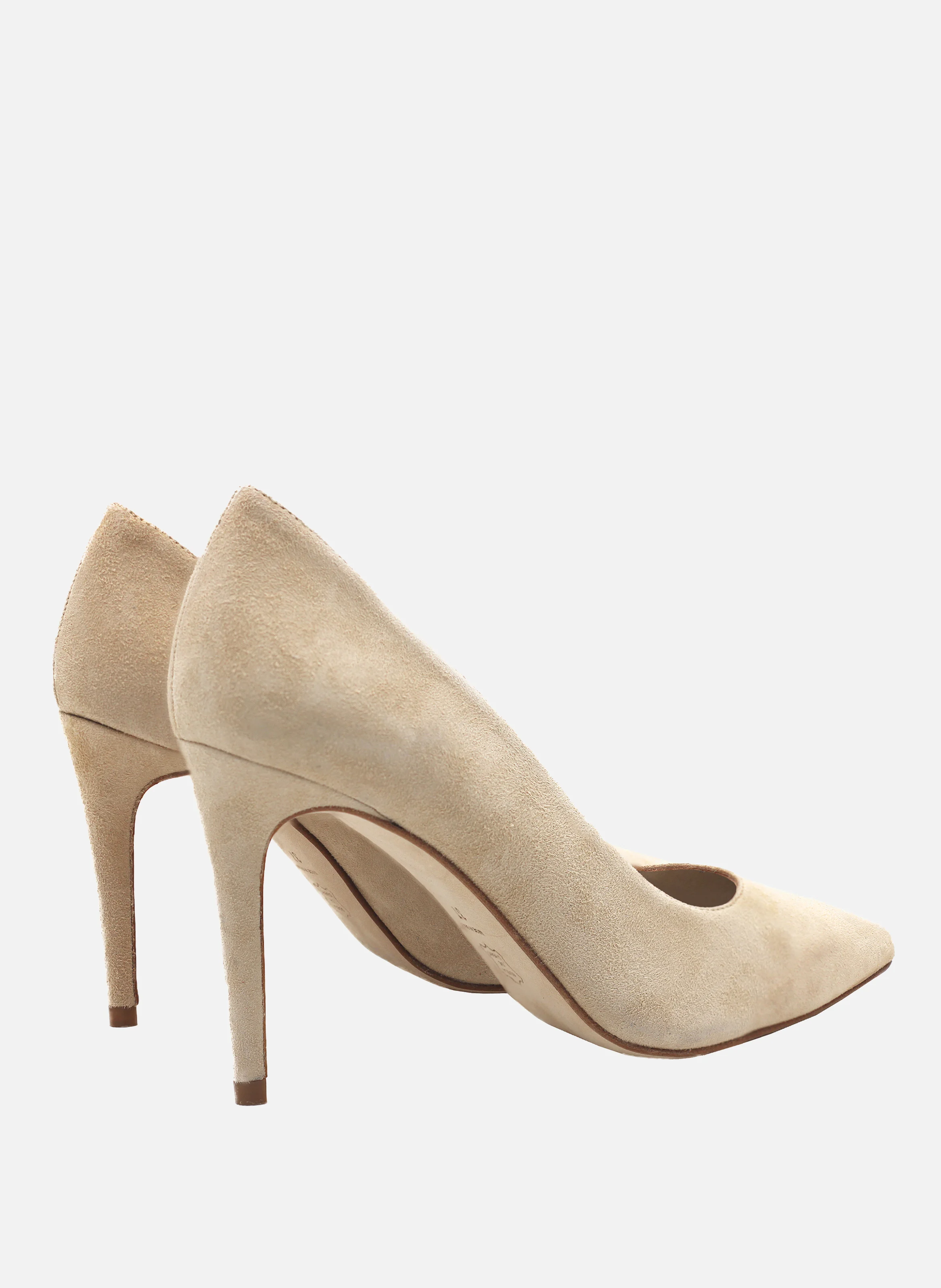 Escarpins classiques cuir daim | Beige